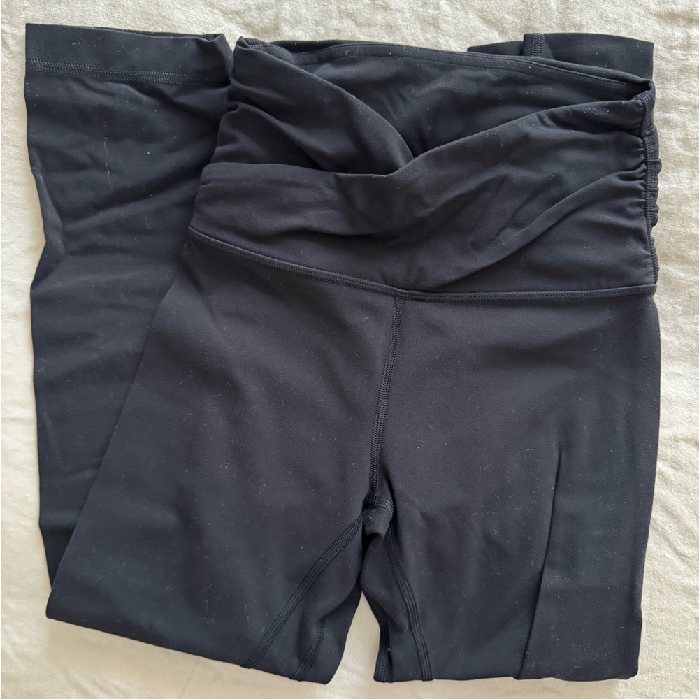 Ruched crossover lululemon crop leggings